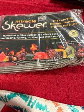 Miracle Flexible Stainless Steel Skewers - Silver Great for grilling